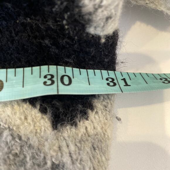 Lane Bryant Chunky Warm Animal Print Open Cardigan Black Gray Sz 22/24 - Picture 8 of 10